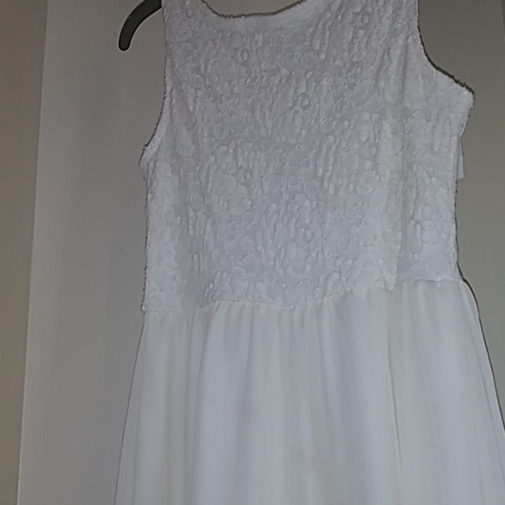 cream lace dress